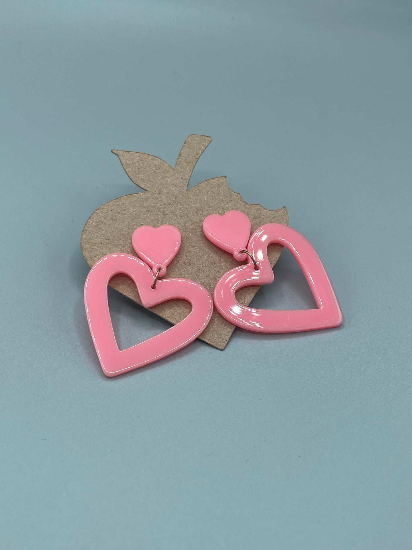 Valentines Dangly Heart Earrings