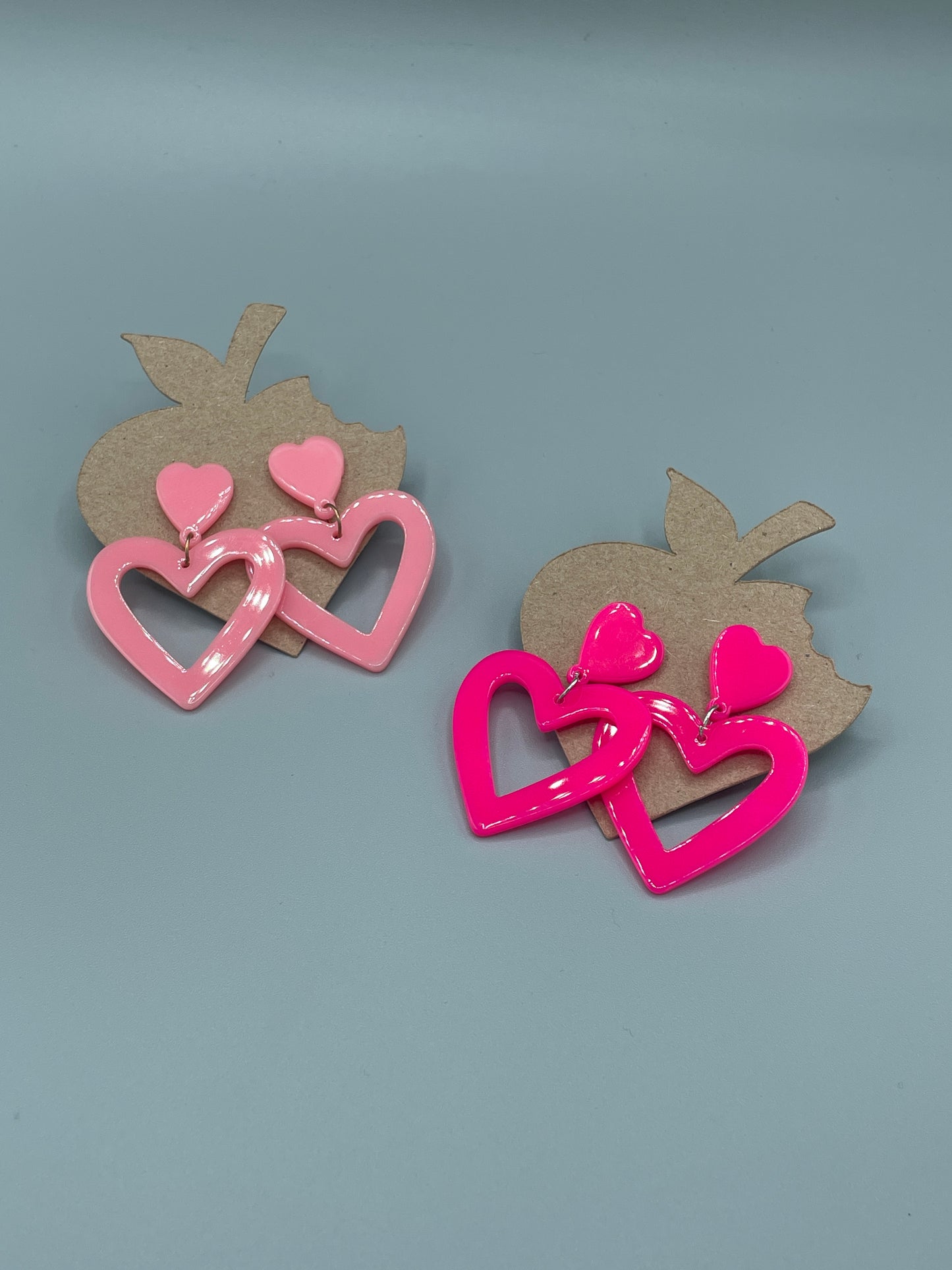 Valentines Dangly Heart Earrings