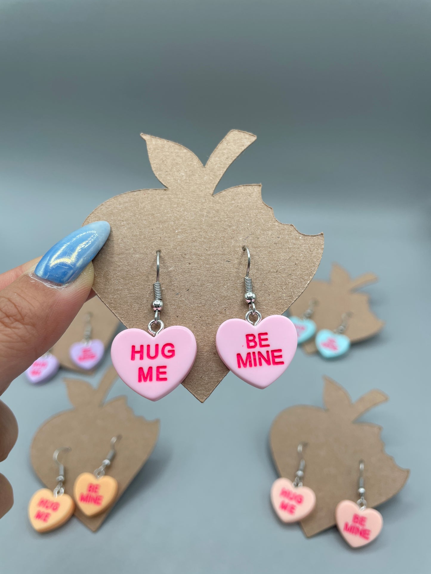 Valentines Candy Heart Earrings