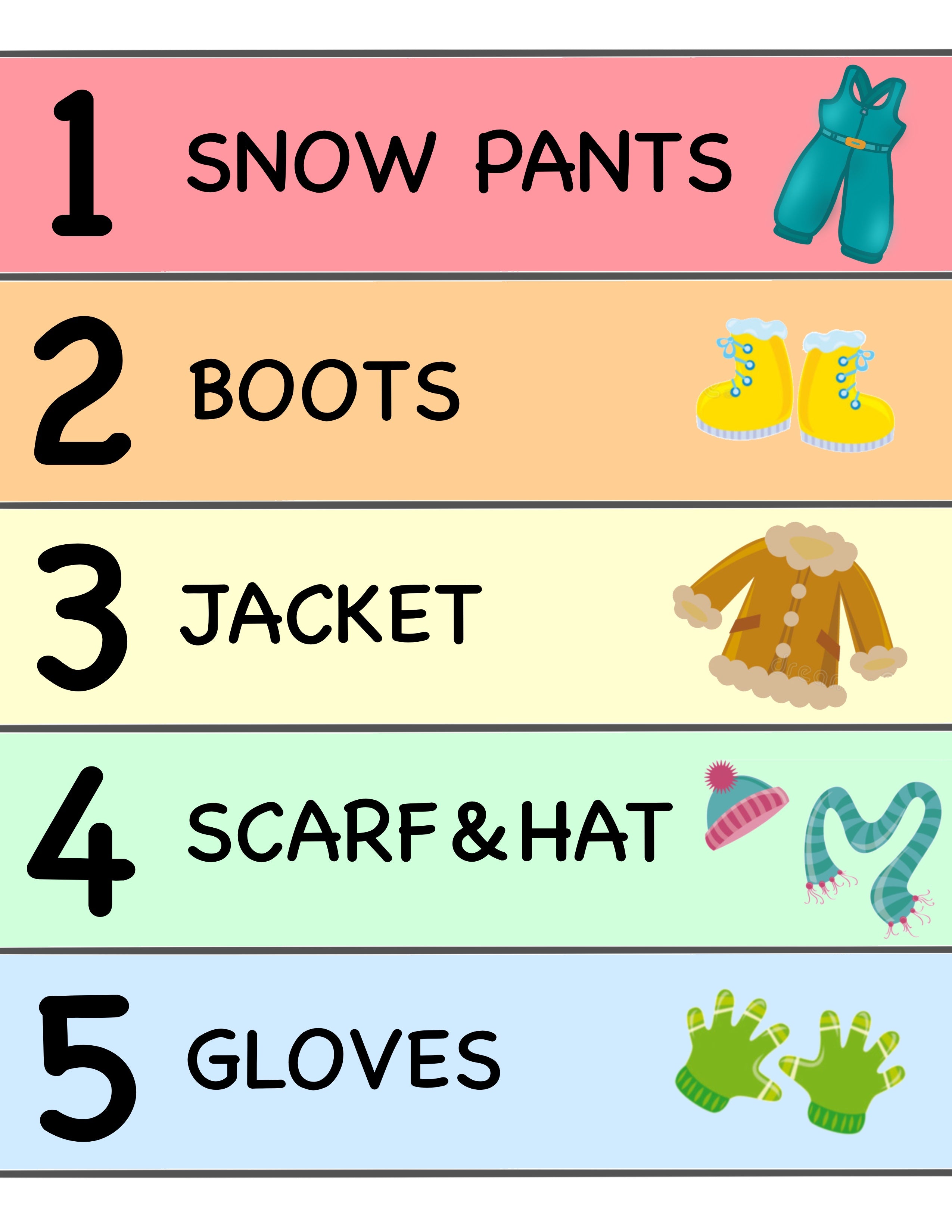 Kinder Dress-Up Visual Routine Kinder Dress-Up Visual Routine