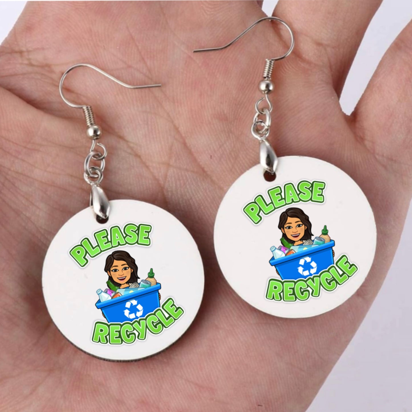 Custom Circle Earrings