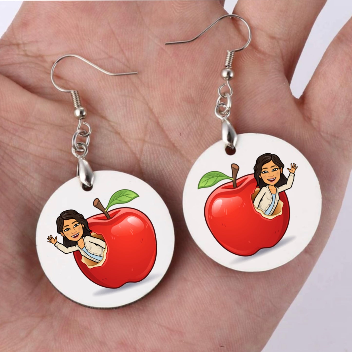Custom Circle Earrings